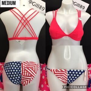 🔥PINK VICTORIA SECRET BIKINI SET 4th of July